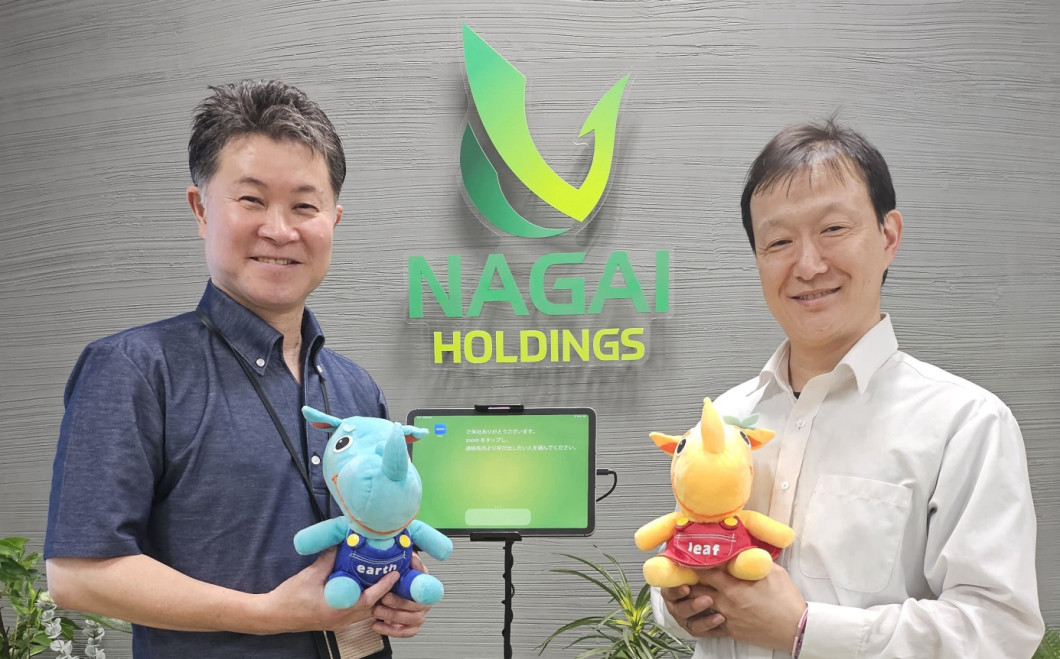 ナガイHD：サステナビリティ推進室・小椋室長、コーポレート部・小島課長